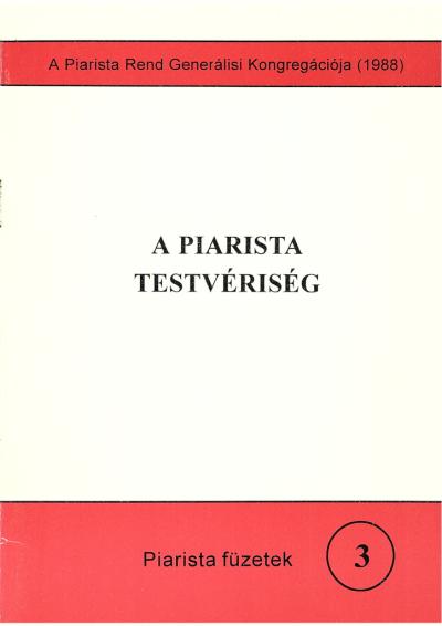 A Piarista Testvériség címlap